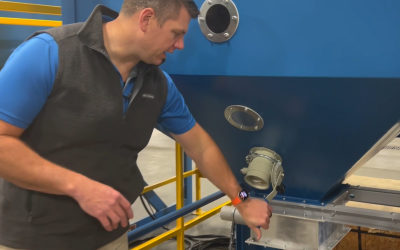 Drain Out Valve on a Storage Bin