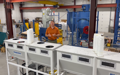Dust Collection Hoppers with Conveying Auger