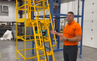 Bulk Bag Unloader with Operator Platform
